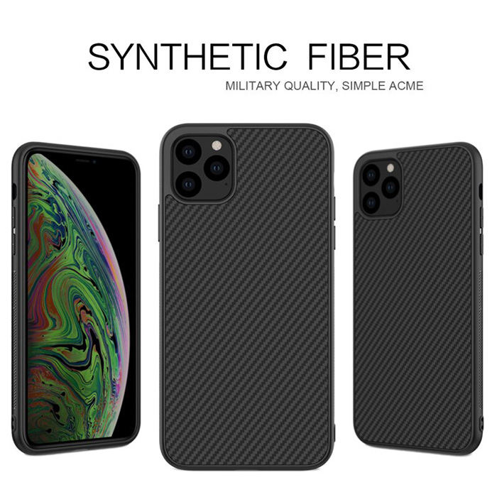 Ốp lưng iPhone 11 Pro Max Nillkin Fiber sợi Carbon siêu bền 1