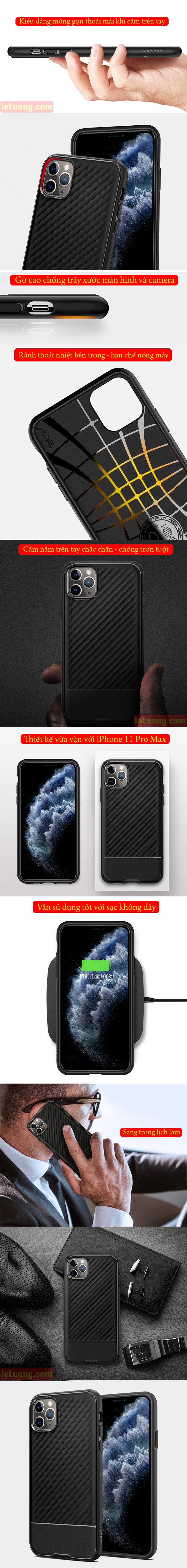 Ốp lưng iPhone 11 Pro Max Spigen Core Armor vân sóng ( hàng USA ) 4