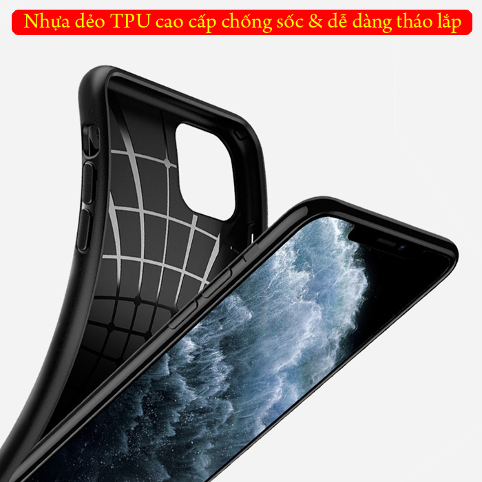 Ốp lưng iPhone 11 Pro Max Spigen Core Armor vân sóng ( hàng USA ) 2