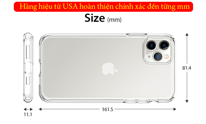 Ốp lưng iPhone 11 Pro Max Spigen Liquid Crystal nhựa mềm trong suốt ( USA ) 4