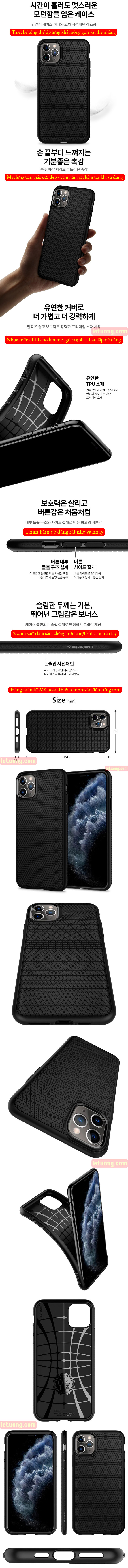 Ốp lưng iPhone 11 Pro Max Spigen Liquid Air chống trơn tuột ( hàng USA ) 4