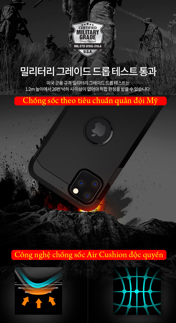 Ốp lưng iPhone 11 Pro Max Spigen Tough Armor chống va đập ( hàng USA ) 3