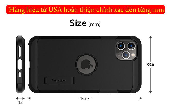 Ốp lưng iPhone 11 Pro Max Spigen Tough Armor chống va đập ( hàng USA ) 4