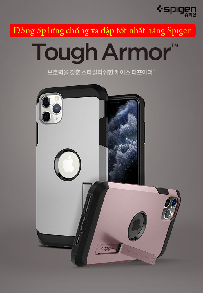 Ốp lưng iPhone 11 Pro Max Spigen Tough Armor chống va đập ( hàng USA ) 1