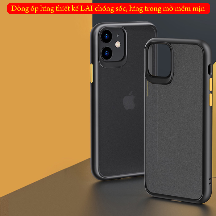 Ốp lưng iPhone 11 Rock Guard Pro Matte lưng trong mờ 4