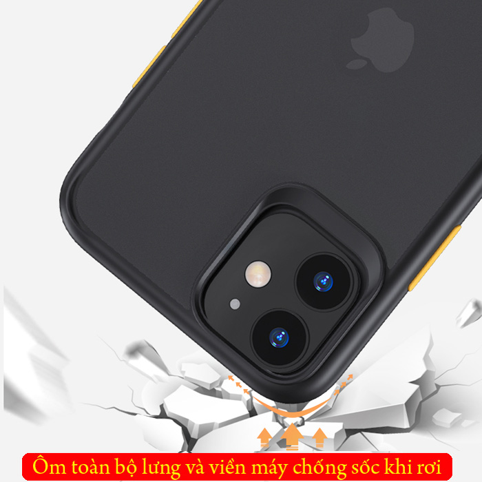 Ốp lưng iPhone 11 Rock Guard Pro Matte lưng trong mờ 3