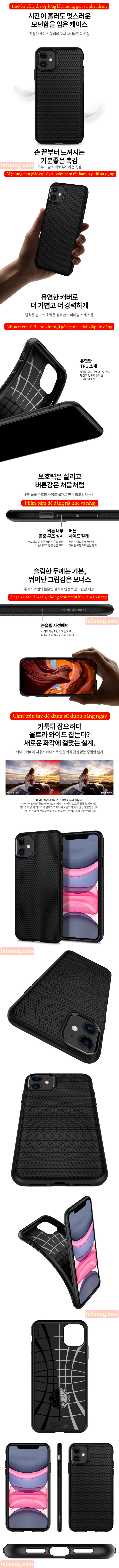 Ốp lưng iPhone 11 Spigen Liquid Air chống trơn tuột ( hàng USA ) 5