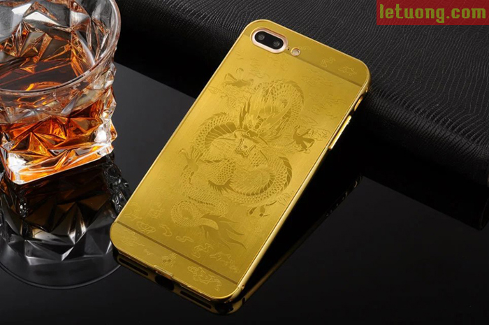 ốp lưng Iphone 7 Plus LT Metal In Rồng 3D độc đáo, sang trọng 1