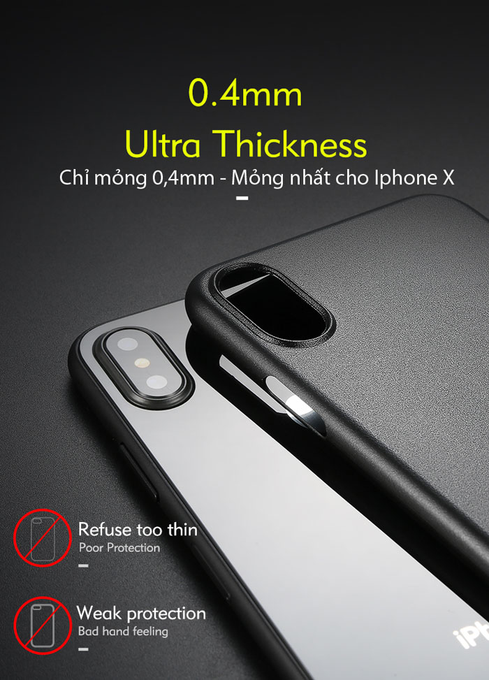 Ốp lưng Iphone X ( iphone 10 ) Benks Magic Lollipop 0,4mm mỏng nhất 1