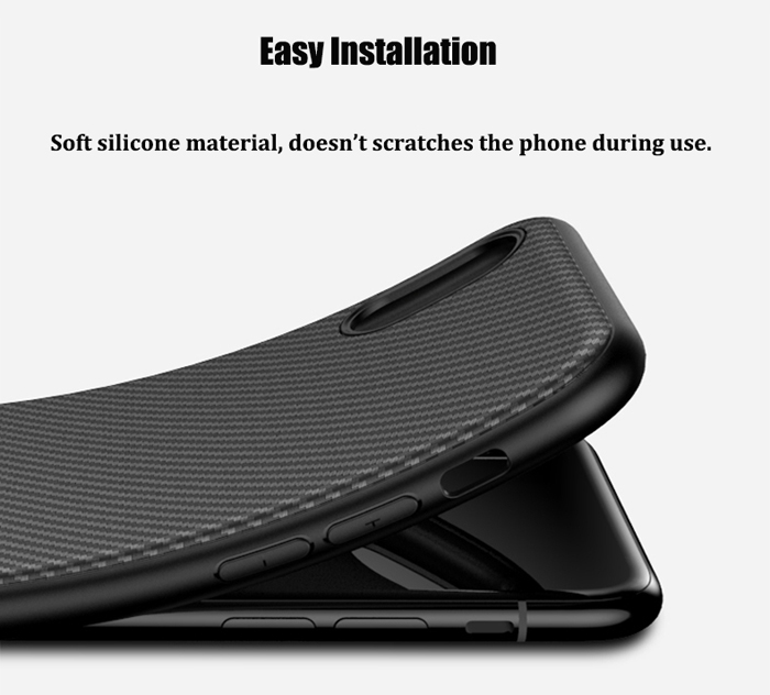 Ốp lưng Iphone X / Iphone 10 Ipaky Carbon Fiber chống vân tay 2