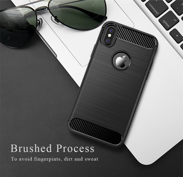 Ốp lưng Iphone X ( Iphone 10 ) Ipaky Case Carbon chống vân tay 1