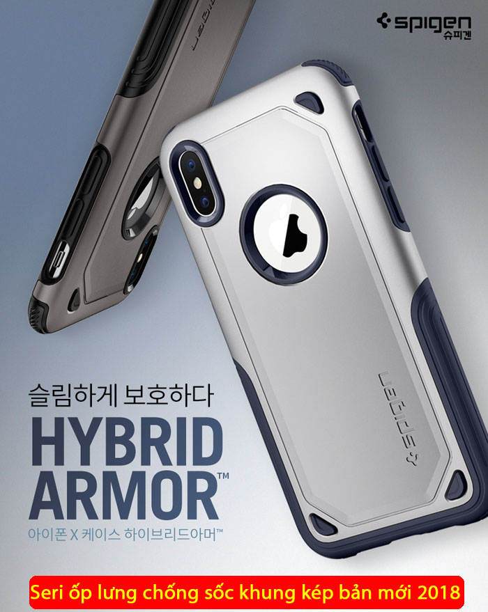 Ốp lưng Iphone X ( Iphone 10 ) Spigen Hybrid Armor New 2018 ( USA ) 1