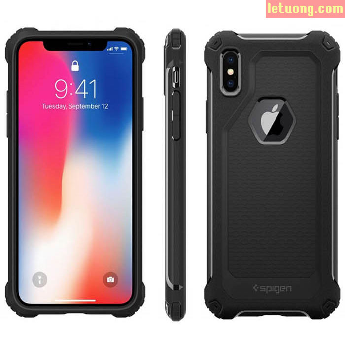 Ốp lưng Iphone X ( Iphone 10 ) Spigen Rugged Armor Extra ( USA ) 4