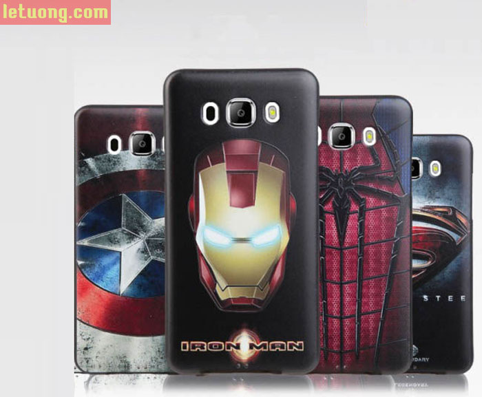 Ốp lưng Galaxy J5 2016 Mycolor Avengers 3D + Kính cường lực 2