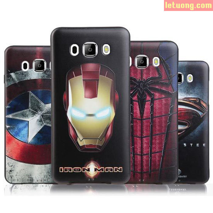 Ốp lưng Galaxy J7 2016 Mycolor Avengers 3D + Kính cường lực 4