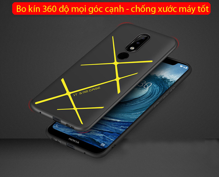 Ốp lưng Nokia X5 LT LT TPU kẻ chéo siêu mỏng - siêu nhẹ - đẹp mắt 2