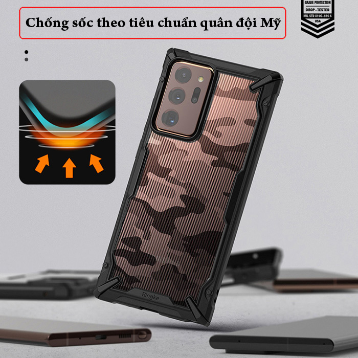 Ốp lưng Samsung Note 20 Ultra / 5G Ringke Fusion X Camo ( từ USA ) 2