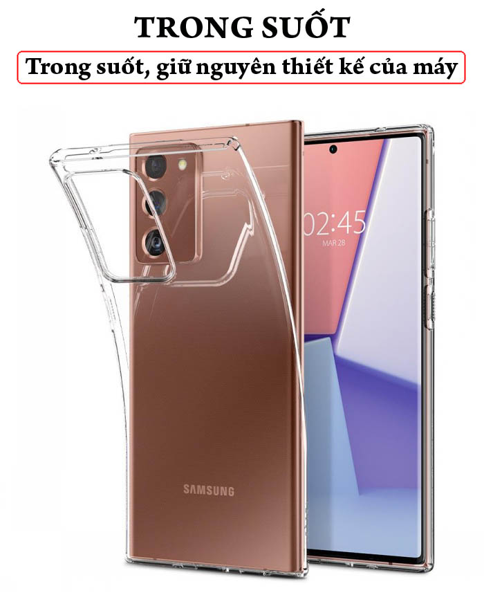Ốp lưng Note 20 Ultra / 5G Spigen Liquid Crystal trong suốt ( Hàng USA ) 1