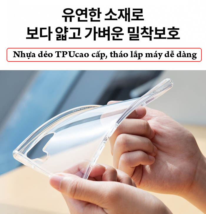 Ốp lưng Note 20 Ultra / 5G Spigen Liquid Crystal trong suốt ( Hàng USA ) 4