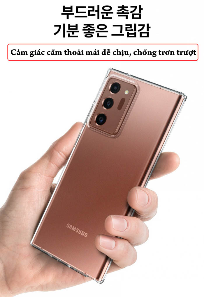 Ốp lưng Note 20 Ultra / 5G Spigen Liquid Crystal trong suốt ( Hàng USA ) 5