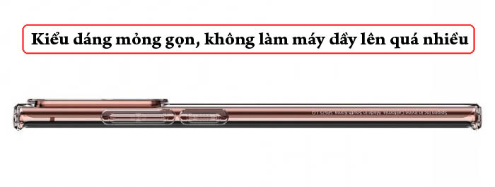 Ốp lưng Note 20 Ultra / 5G Spigen Liquid Crystal trong suốt ( Hàng USA ) 6