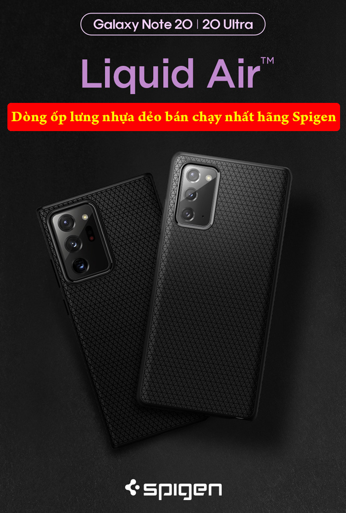 Ốp lưng Samsung Note 20 Ultra / 5G Spigen Liquid Air Armor từ Mỹ 1