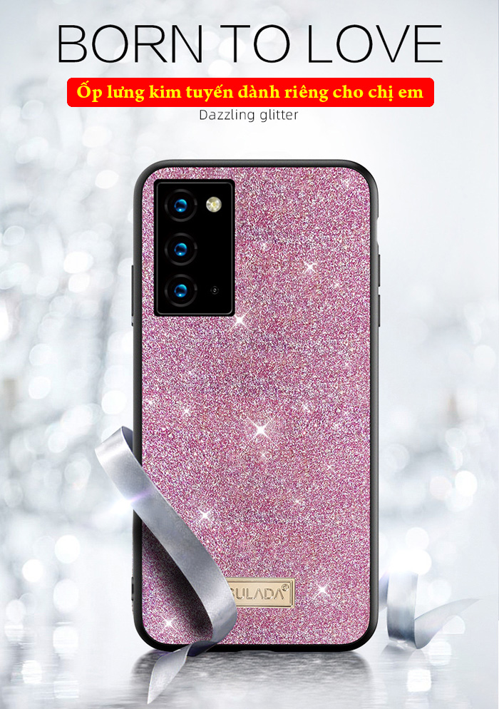 Ốp lưng Note 20 Ultra / 5G Sulada Dazzling Glitter kim tuyến 4