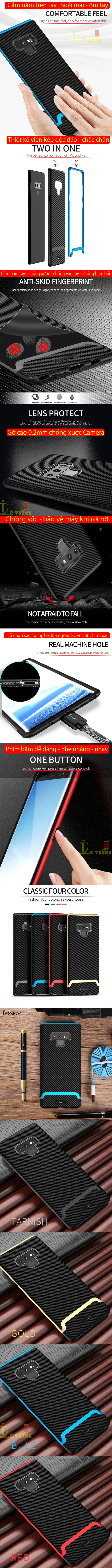 Ốp lưng Note 9 Ipaky Neo Hybrid viền kép chắc chắn sang trọng 5