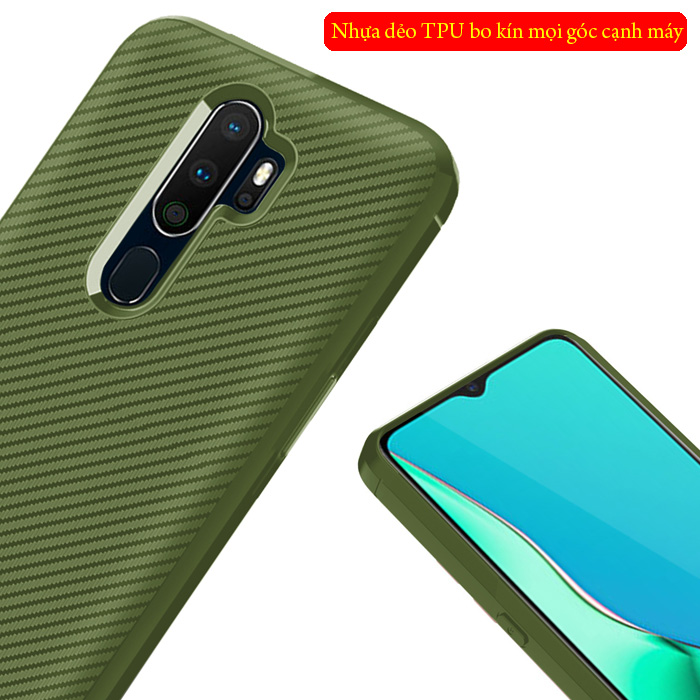 Ốp lưng Oppo A9 2020 LT Neo Carbon nhựa mềm - chống trơn tuột 2