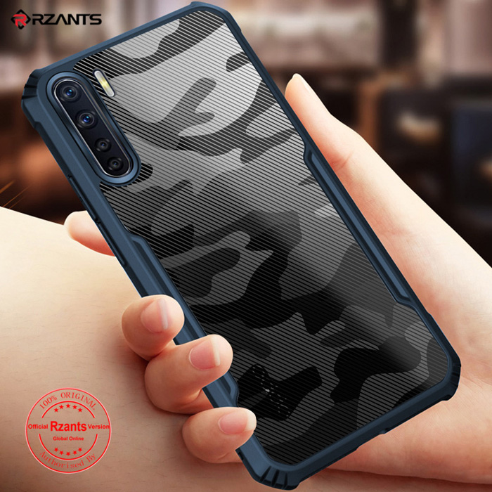 Ốp lưng Oppo A91 Rzants Armor Camo thiết kế lai trong suốt - họa tiết quân đội 1