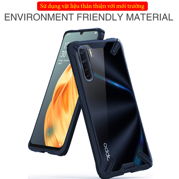 Ốp lưng Oppo A91 Rzants Fusion Armor trong suốt - chống sốc 2