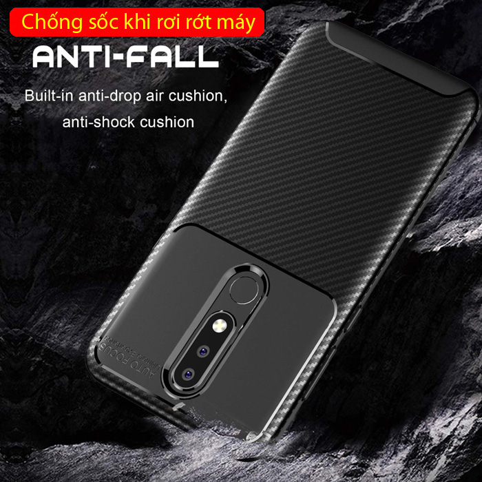 Ốp lưng Oppo F11 LT Carbon Fiber Case chống bám vân tay 5