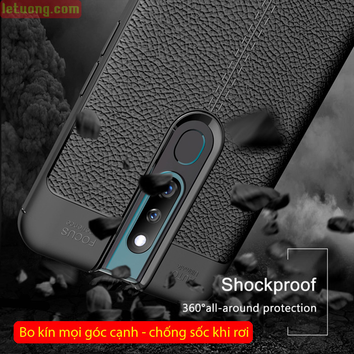 Ốp lưng Oppo F11 Pro LT Leather Design Case vân da - sang trọng 2