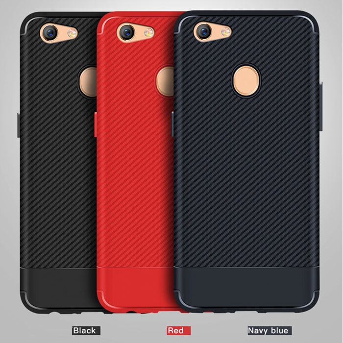 Ốp lưng Oppo F5 LT Carbon Fiber TPU chông vân tay siêu mỏng 1