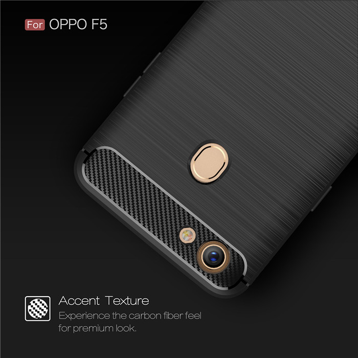 Ốp lưng Oppo F5 Viseaon Rugged Armor Carbon nhựa mềm chống sốc 1