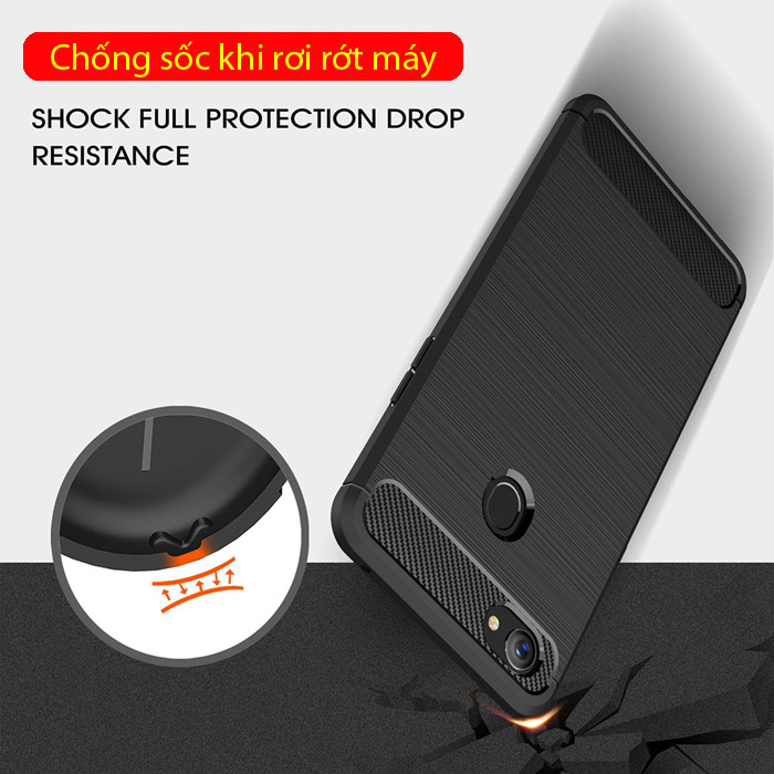 Ốp lưng Oppo F7 Viseaon Rugged Armor Carbon nhựa mềm - chống sốc 3