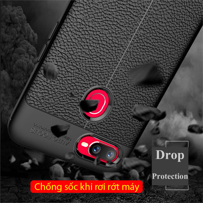 Ốp lưng Oppo F9 LT Leather Design Case vân da - sang trọng 3