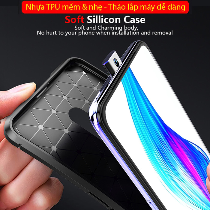 Ốp lưng Oppo K3 / Realme X LT Carbon Fiber Case chống bám vân tay 2