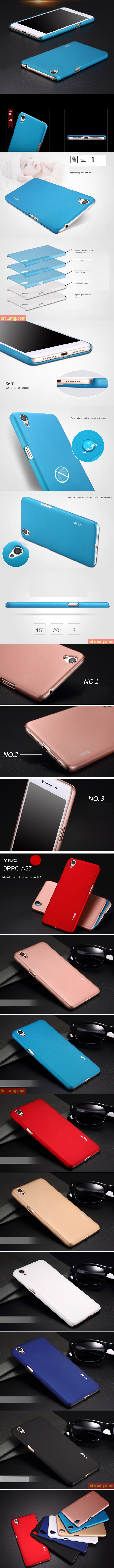 Ốp lưng Oppo Neo 9 A37 Yius Case lưng mịn lưng mịn tráng nhung 5