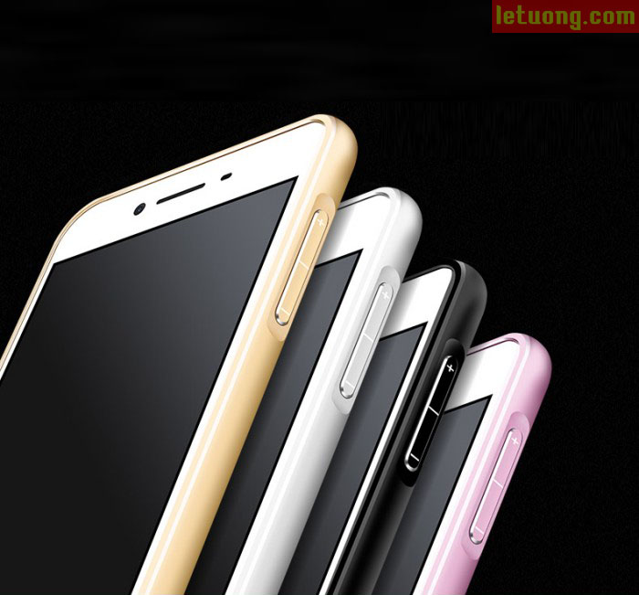 Ốp lưng Oppo R7 Lite MSVii Metal sang trọng tặng kính cường lực 4