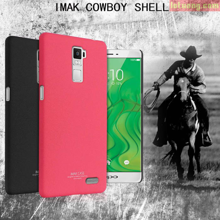 Ốp lưng Oppo R7 Plus Imak Cowboy lưng sần chống vân tay 5