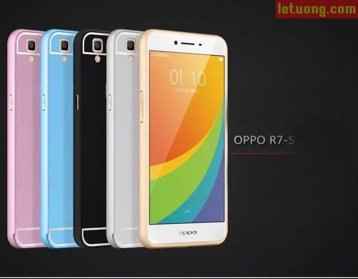 Ốp lưng Oppo R7S LT Armor Metal viền nhôm, lưng như Iphone 6 5