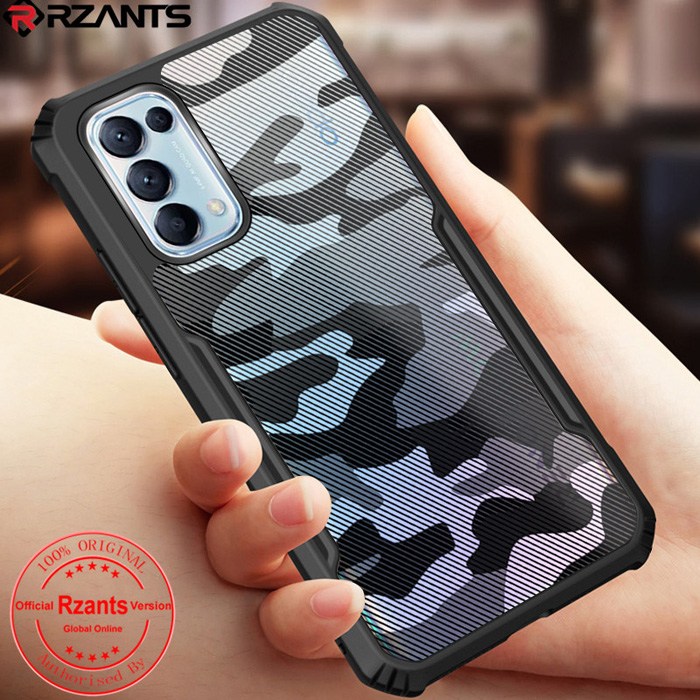 Ốp lưng Oppo Reno4 Rzants Armor Camo họa tiết quân đội cực chất 1