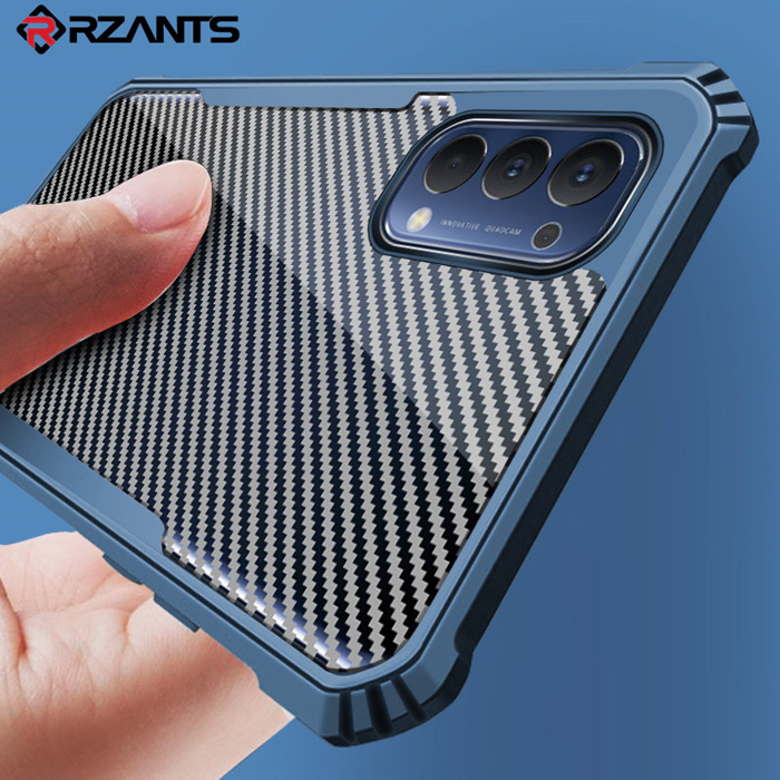 Ốp lưng Oppo Reno4 Rzants Armor Carbon trong suốt vân Carbon 1