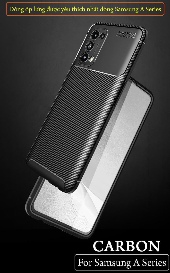 Ốp lưng Oppo Reno5 LT Carbon Fiber Case chống bám vân tay 4