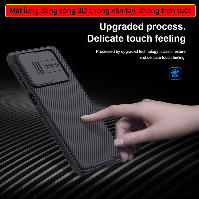 Ốp lưng Samsung Galaxy A73 5G Nillkin Camshield Pro bảo vệ Camera 4