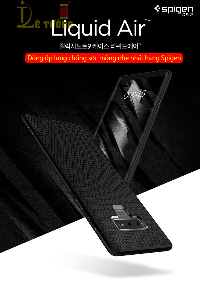 Ốp lưng Galaxy Note 9 Spigen Liquid Air Armor nhựa mềm ( hàng USA ) 1