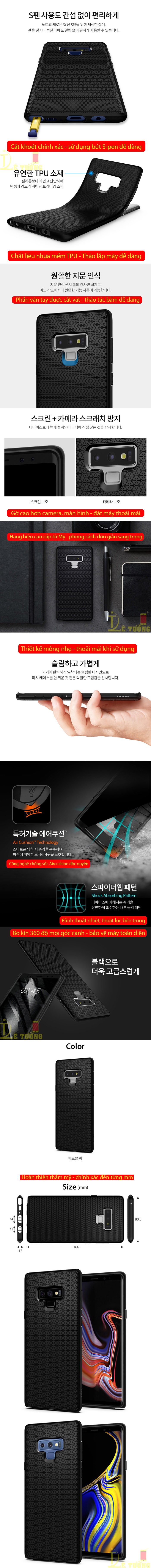 Ốp lưng Galaxy Note 9 Spigen Liquid Air Armor nhựa mềm ( hàng USA ) 3