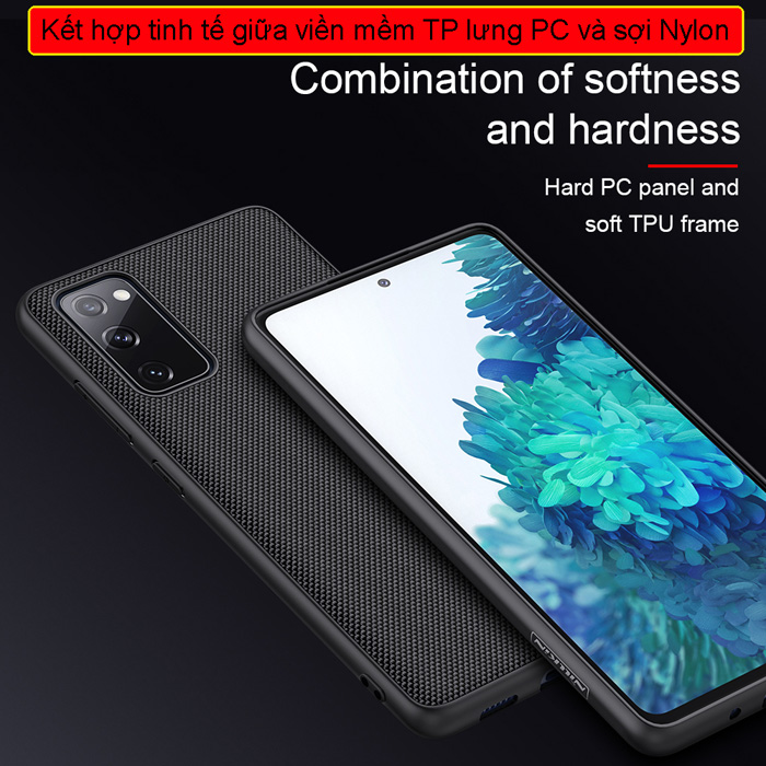 Ốp lưng Samsung Galaxy S20 FE Nillkin Texture 3D Case sợi Nylon siêu mỏng 2