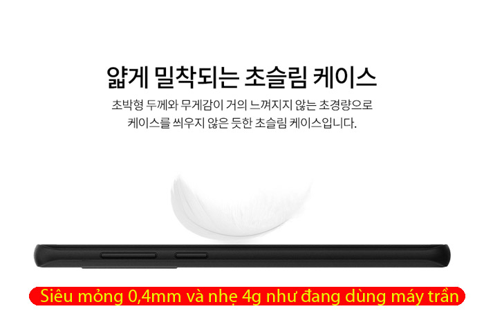 Ốp lưng Galaxy S9 Spigen Air Skin 0,4mm mỏng nhẹ nhất từ USA - tặng dán lưng Carbon 2